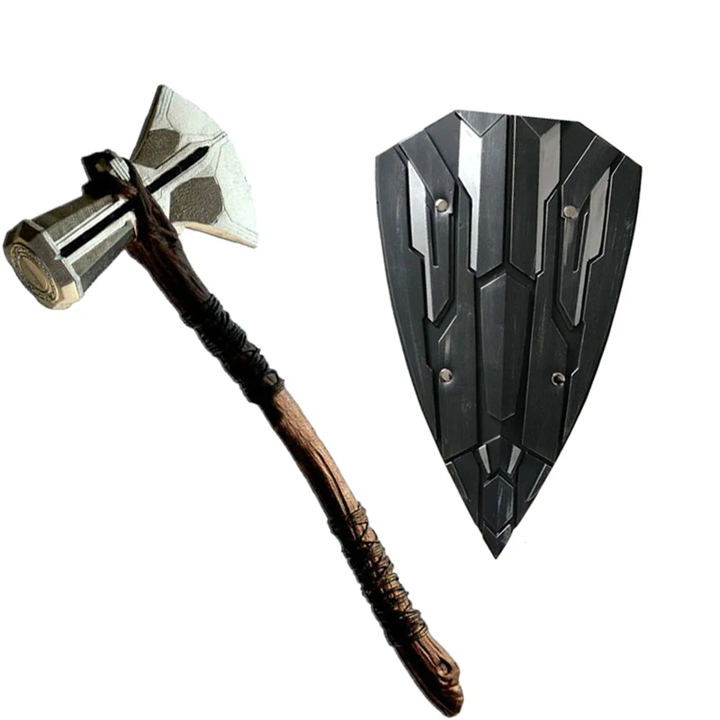 

1: 1 44cm Cosplay Thor Thunder Hammer Thor's Hammer Figure Avengers Infinity War Shield Children Role Playing Safety PU Toy
