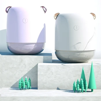 

Home Appliances USB Humidifier 280ml Cute Bear Ultrasonic Cool Mist Aroma Air Oil Diffuser Romantic Color LED Lamp Humidificador