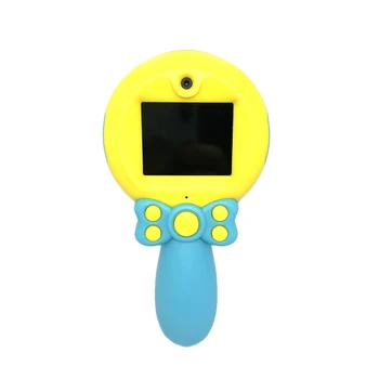 

1 Pc Dual Camera Portable Handheld Security Mini Camera Self-timer Cartoon Toy for Kids Toddlers Children