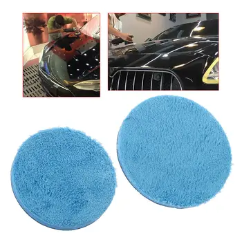 

6 Inch Car Microfiber Buff Sponge Wax Plate Polishing Plated Pad For Rotary DA Polishers For Auto Beauty Maintenance Durable