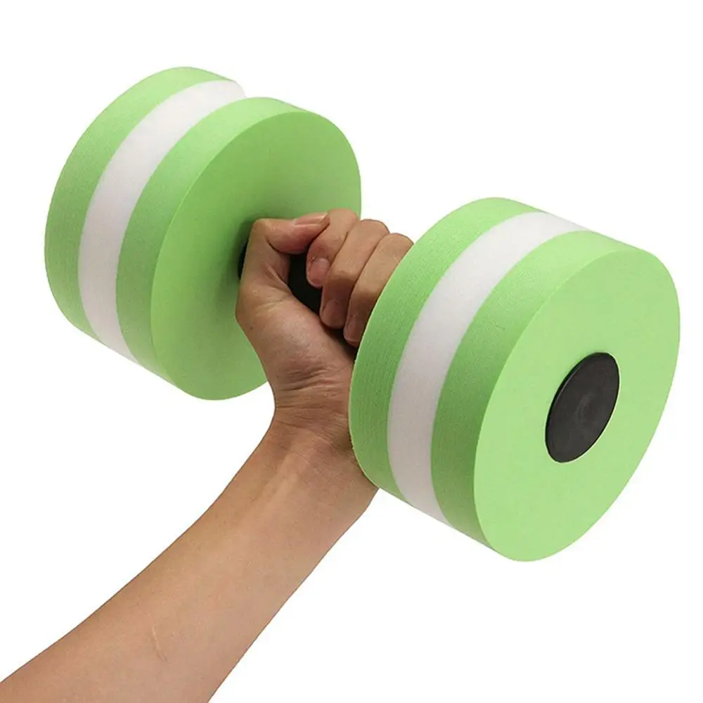 Pink 2pcs Foam Aqua Dumbbells Aquatic Water Aerobics Fitness Dumbbells