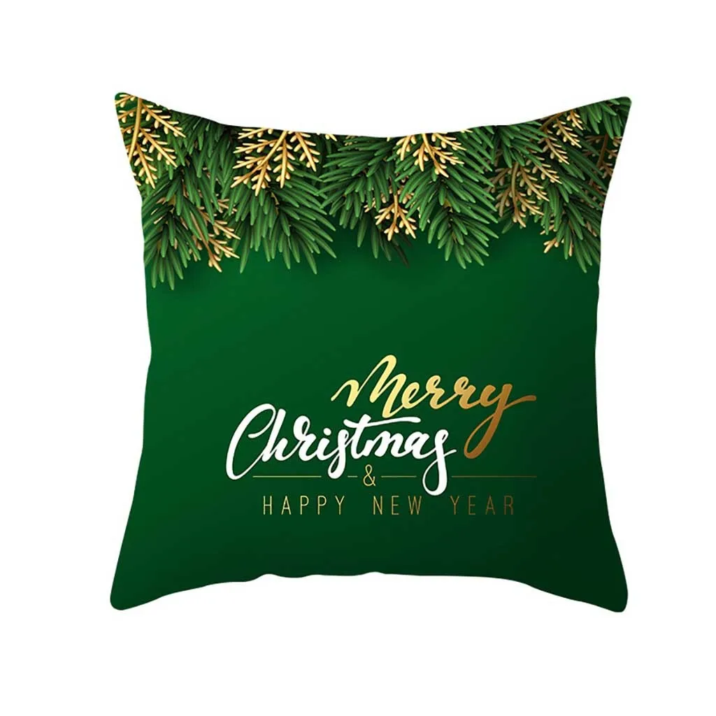 Рождественская подушка со снеговиком чехол блестящая диванная подушка 45x45 см наволочка Рождественское украшение для дома navidad - Цвет: M