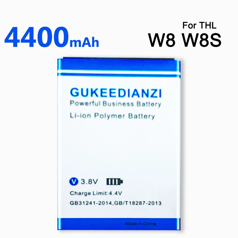 GUKEEDIANZI 4400mAh W8 запасная батарея для THL W8S + литий полимерные