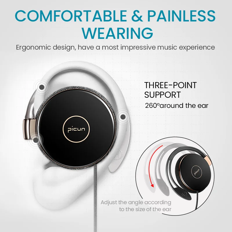 HIFI Earphone Super Bass Stereo Wired Ear Hook 3 5MM Earbuds With Mic Multifunction Headset For Xiaomi MI9 Redmi HuaweiP20P30