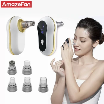 

Suction Blackhead Remover Kit Electric Facial Pore Cleanser Acne Comedone Extractor with 5 Probes LED Display USB Rechargeable