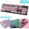 104Pcs/Set PBT Universal Round Key Cap Keycaps for Cherry MX Mechanical Keyboard Universal Backlit Round Design ► Photo 3/6