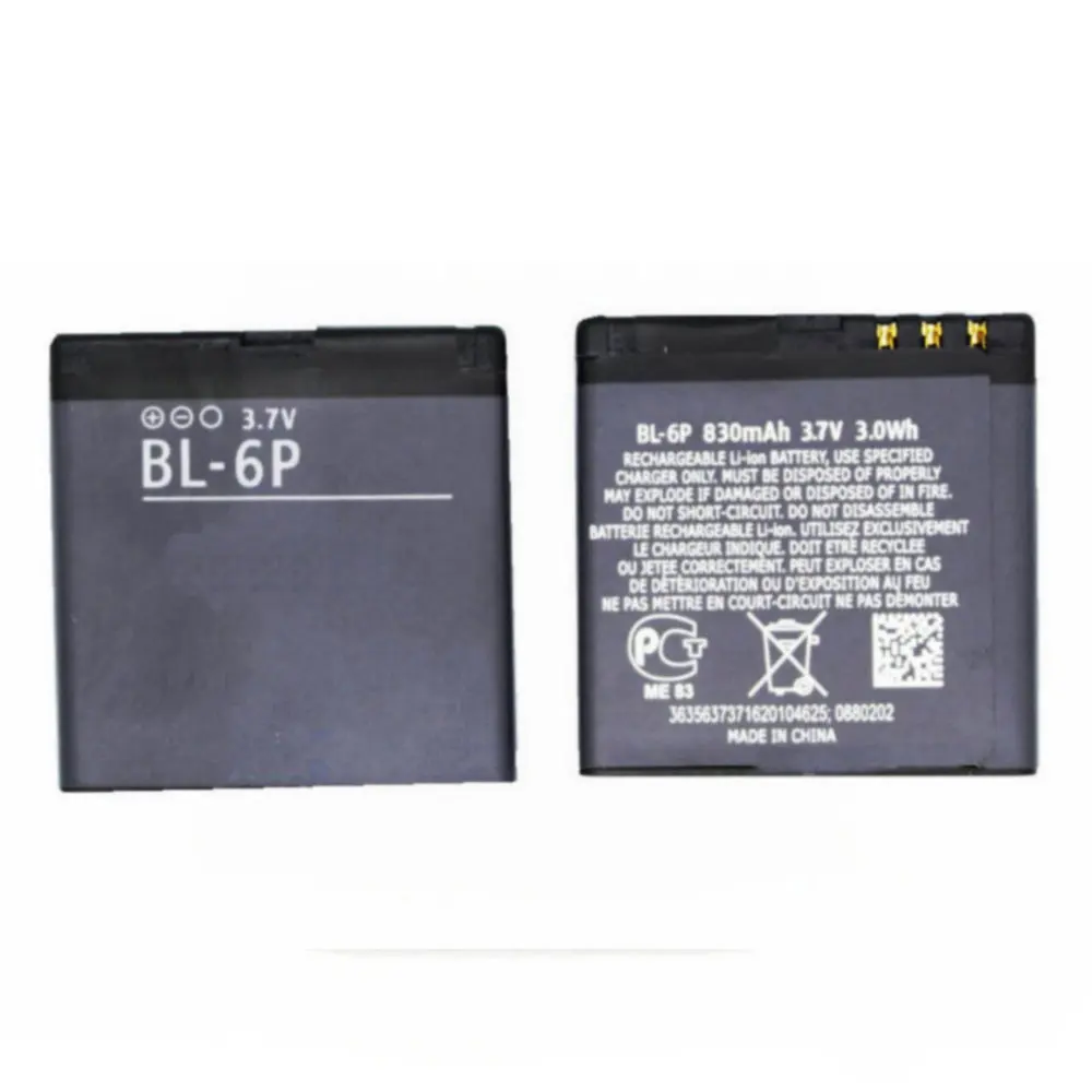 BL 6P 830 мАч Высококачественный аккумулятор для Nokia 6500C 6500 Classic 7900 Prism P BL6P