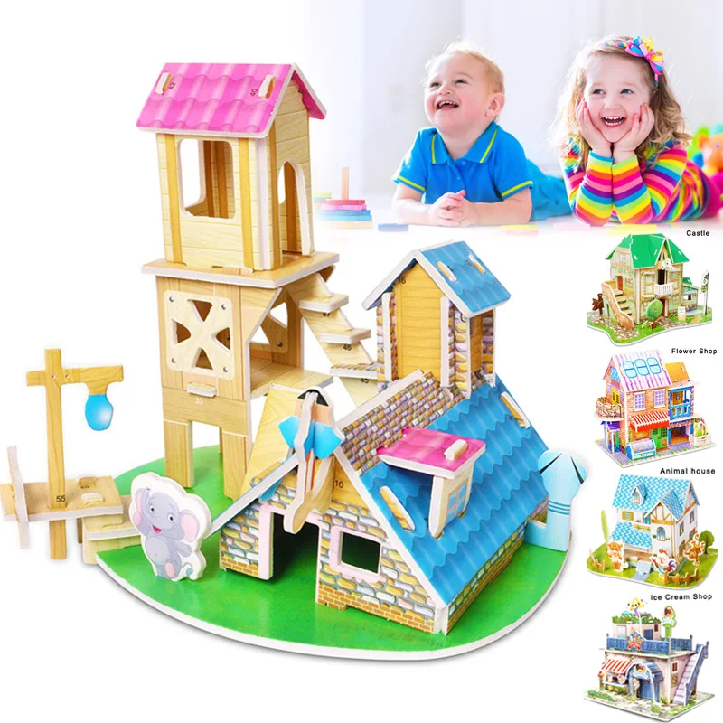 3D Puzzle Foam DIY Fun Board Early Learning Architectural House for Kids Boys Girls Children BM88 | Игрушки и хобби