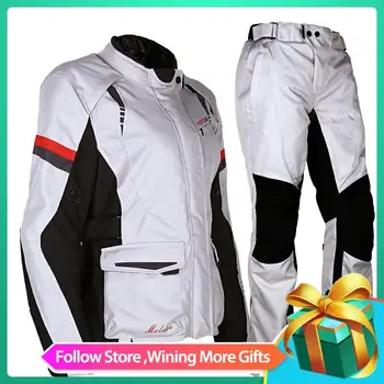 

Motoboy new touring adventure motorcycle protective 3layer jacket&pant suit high visible vest and waterproof and warm liner