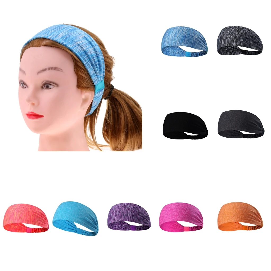 Fashion Women Sweat Wicking Stretchy Athletic Bandana Headbands / Head wrap / Yoga Headband / Head Sarf for Sports or Exercise