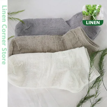 

Sweat-absorbent deodorant linen socks for men and women couples hemp socks short tube comfortable and breathable summer