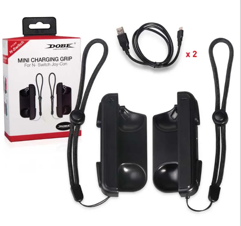 Портативное мини зарядное устройство+ зарядный кабель для NS nintendo Switch Joy-Con Joycon контроллер