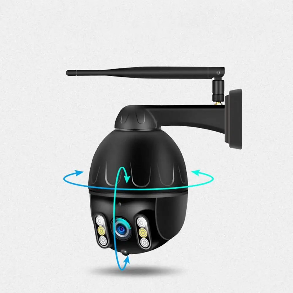 QJ-200-P3 Домашняя безопасность смарт Wifi ip-камера HD 1080P PTZ 360 ° Водонепроницаемая H.265 инфракрасная ночная версия монитор обнаружения движения