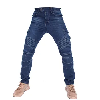 

New Brand KOMINE UBS06 trousers Leisure Motorcycle Men's off-road Outdoor Jean/Riding Pants With Protect Equipment Knee Pads