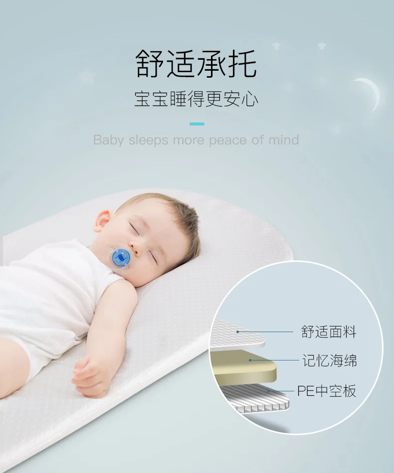 Seebaby 4 в 1, Детский шейкер, светильник, переносная детская кроватка, детская корзина для сна, детское гнездо с москитной сеткой