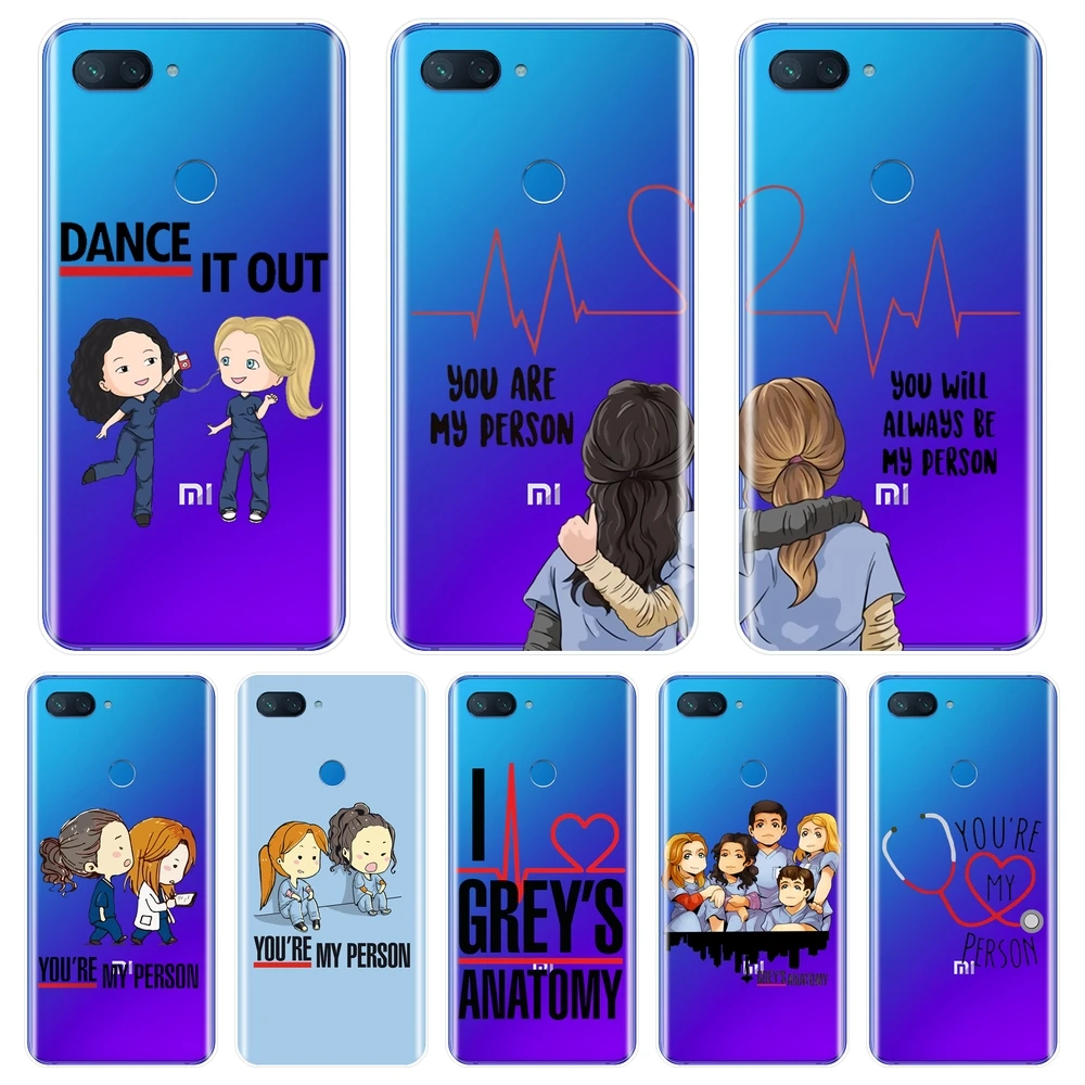 

Soft Phone Case For Xiaomi Mi 5 5C 5S 5X 6 6X Plus Grey's Anatomy Best Friend Silicone Back Cover For Xiaomi Mi A1 A2 8 Lite SE