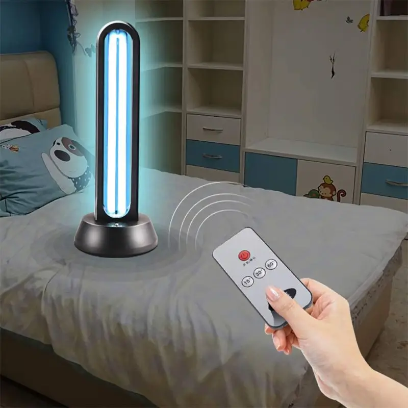 

38W UV Ozone Disinfection Lamp for Home Hospital Sterilizer Portable Remote Control Ultraviolet Sterilization Lamp