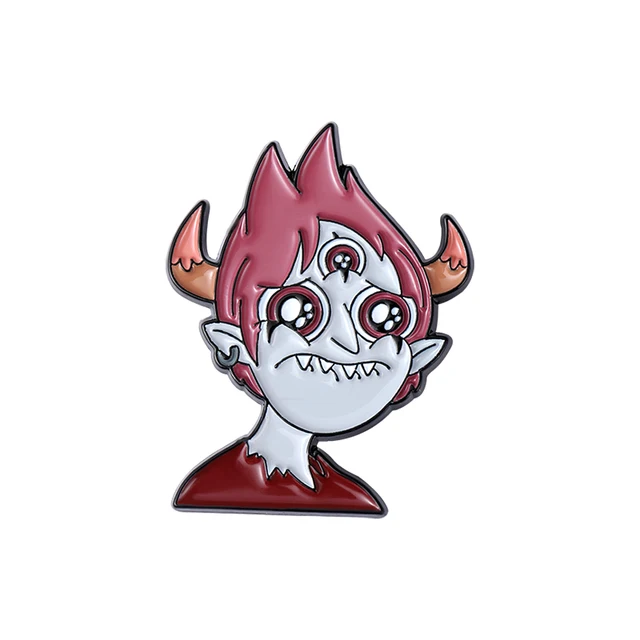 Cute Cartoon Characters Enamel Lapel Pins Magic Wand Brooches Backpack Accessories for Women Men Who Love Anime Custom Jewelry 4