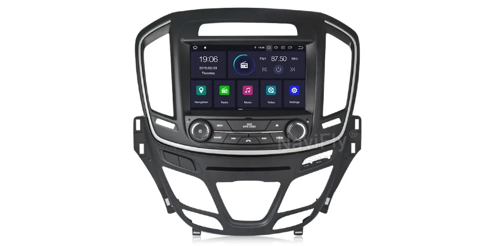 NaviFly Android 9,0 автомобильный DVD gps навигатор плеер для Opel Vauxhall Insignia Автомобильный Радио стерео плеер Поддержка wifi BT