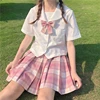 JMPRS Plaid Women Pleated Skirt Bow Knot Summer High Waist Preppy Girls Dance Mini Skirt Cute A Line Harajuku Sexy Japan Faldas ► Photo 2/6