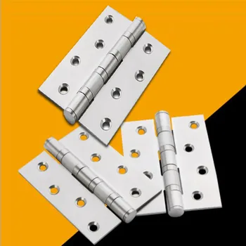 

4pcs Stainless steel 360° hinge Size3-4.6 " silent beari hinge Furniture Cabinet Wardrobe Wooden door Home decoration Hardware