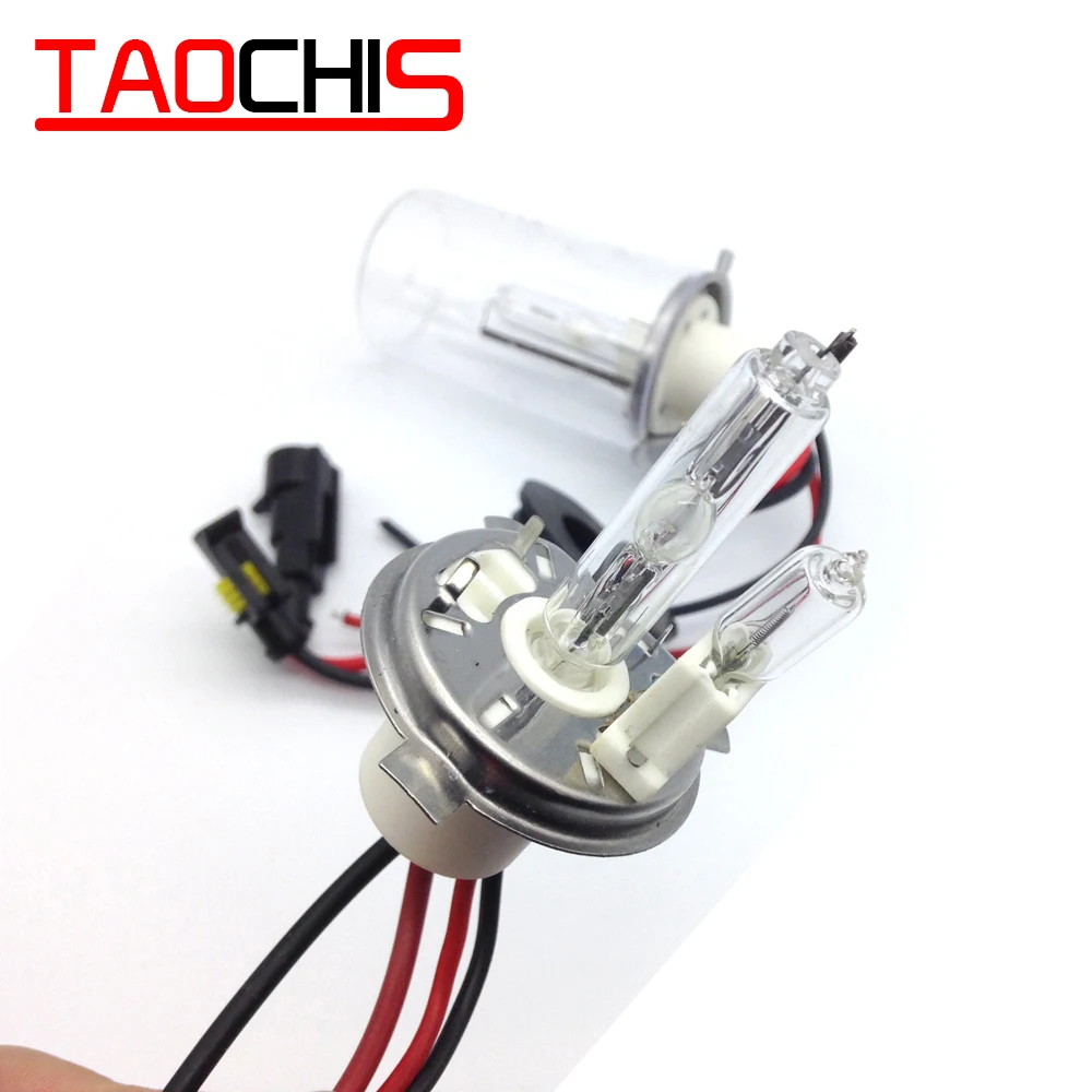 Ксеноновые лампы TAOCHIS 12 В 100 Вт 4300k 5000k 6000k 8000k H4/H H4/L керамический цоколь сменный
