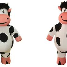 1,9 м надувной маскарадный костюм для Хэллоуина из молочной коровы, карнавальный костюм, вечерние рекламные Комбинезоны для взрослых, платье Санта-Клауса, Новинка