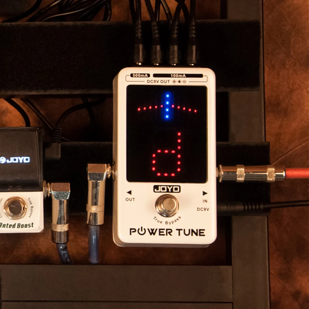 US $84.55 JOYO Guitar Pedal Tuner Power Tune Tuner Pedal 2 in 1 Guitar Power Supply and Tuner True Bypass Musical Instrument Parts JF18R