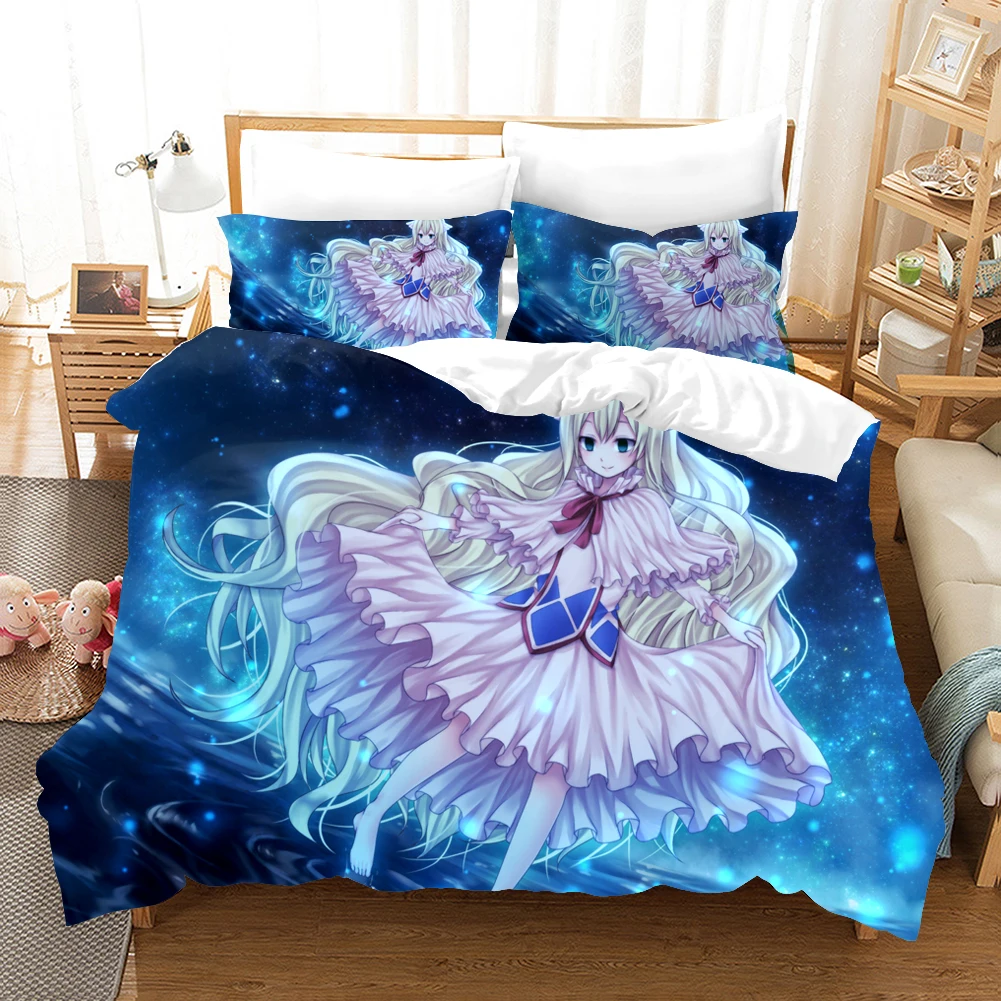 New Anime Fairy Tail Comforter Bedding Set Duvet Covers Pillowcases Bed Set Cartoon De Bedclothes For Kids Bed Linen 