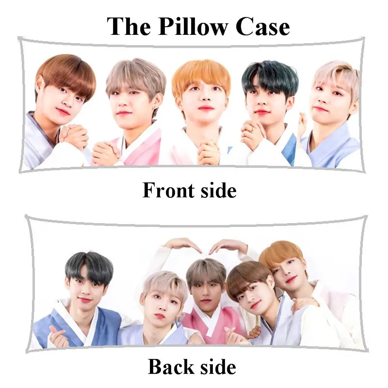 pillowcase Девушка парень Лим молодых мин тела подушку Чехол в Корейском стиле AB6IX длинная подушка крышка - Цвет: pillowcase