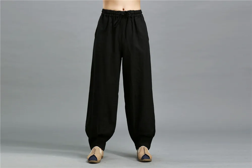 Ma Fan Spring And Summer New Style Chinese-style Men'S Wear Trousers Comfortable Elastic Pants MEN'S Casual Pants