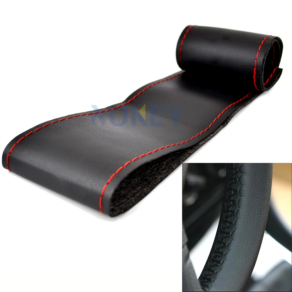 Steering Wheel Cover Ultrafine Fiber Leather Hand Sewing DIY Car Steering Wheel Cover For Ford Focus 2 3 Kia Benz Smart Nissan