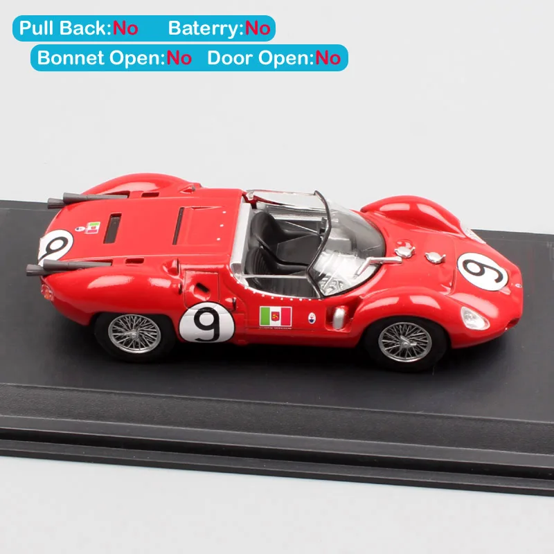 1:43 Масштаб Мини Классический LEO Tipo 63 24h du mans 1961 No#9 vakcarella Scarfiotti racer Diecasts& Toy Vehicles модель автомобиля игрушка для детей