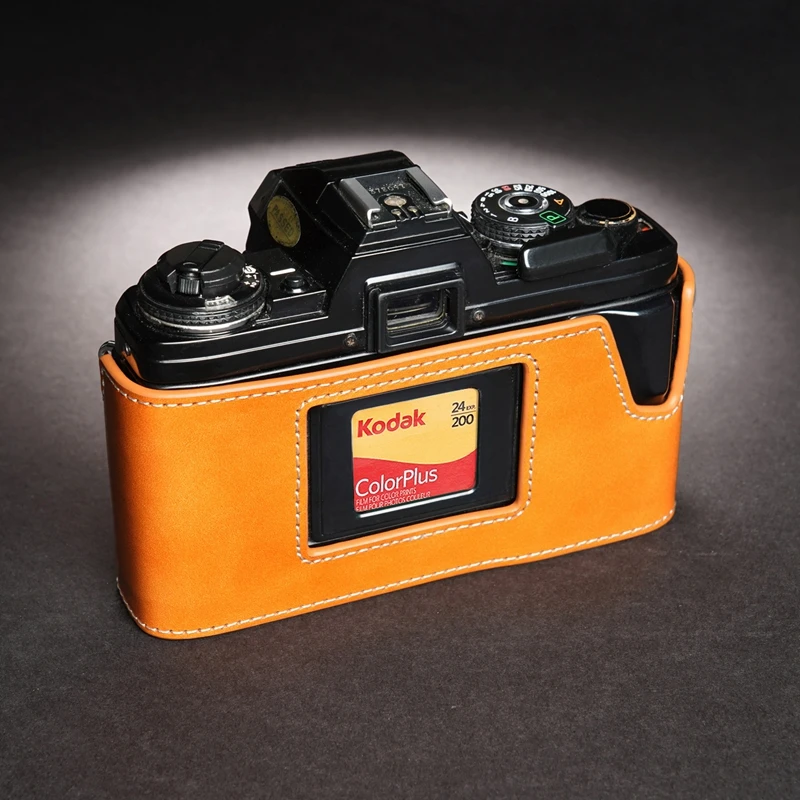 Capa para Câmera Fotográfica de Couro Bolsa de Couro de Vaca para Minolta Genuíno - Image 4