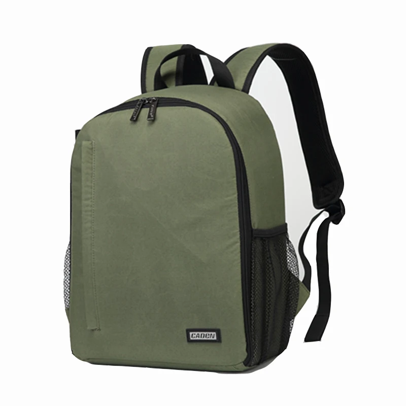 Green-36x28x14cm Ударопрочный рюкзак для наружной камеры, водонепроницаемая сумка для ноутбука, Большой Вместительный зеркальный чехол, рюкзак для Canon Nikon sony a6000 a7 iii m50 - Цвет: Green-36x28x14cm