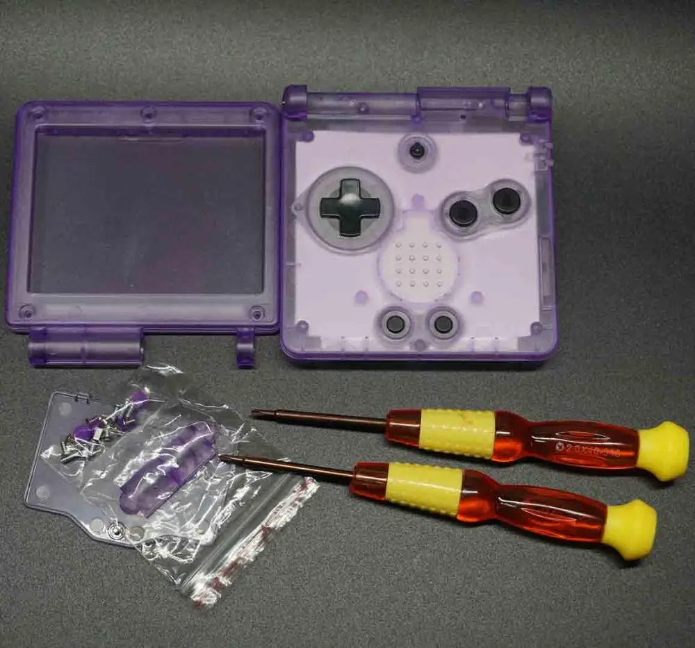 Ganer Прозрачный чехол для GameBoy Advance SP Classic Limited Edition корпус GBA отвертки|Запасные