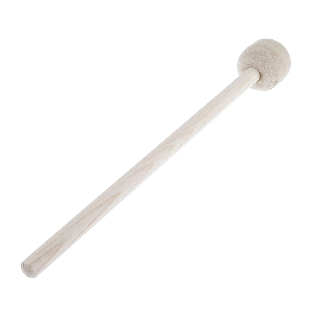 Bass Drum Mallet 4.5cm Felt Head Wood Handle Drum Stick Tenor for Drum Parts