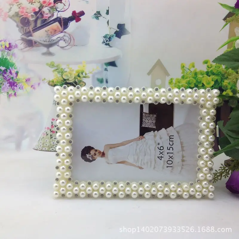 Creative White Pearl Resin 3-Inch 6/7/8/10/12/A4 Photo Frame Manufacturers Direct Selling Wholesale Tabletop Studio Photo Frame