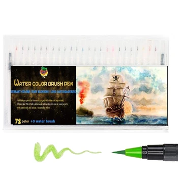 

watercolor brush pens Flexible Brush Tip Calligraphy Coloring Drawing Art Markers