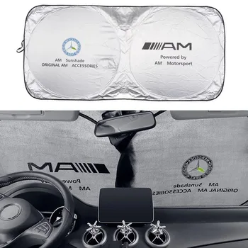 

1pcs For Mercedes benz AMG w204 w203 w212 w211 w124 w210 CLG Car Front Windshield Sun Shade Sunshade Car accessories