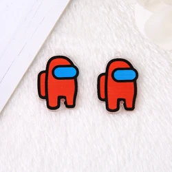 100 Pcs Hot Game WereWolf Charms Acrylic Cartoon Pendant Jewlery Findings For Earring Necklace Diy Making