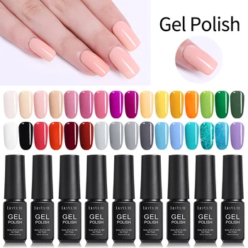 

LILYCUTE 164 Solid Colors Nail Art Designs Soak Off Glitter Paint Gel UV LED Ink Color Paint Gel Nail Varnish Gel varnish