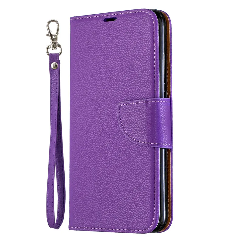 Фиолетовый Для Xiaomi Redmi Note 7 Чехол кожаный флип-чехол Redmi Note 7 Pro Coque кошелек Магнитный чехол для Redmi 7A Note7 8 чехол для телефона - Цвет: Фиолетовый