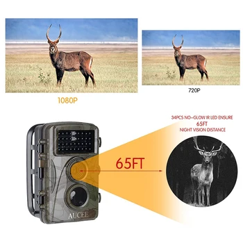 

XT-453 Hunting Camera 12MP 1080P Full HD Trail Camera Infrared Trail Camera 2.4 Inch LCD Screen IP56 Waterproof Wildlife Camera