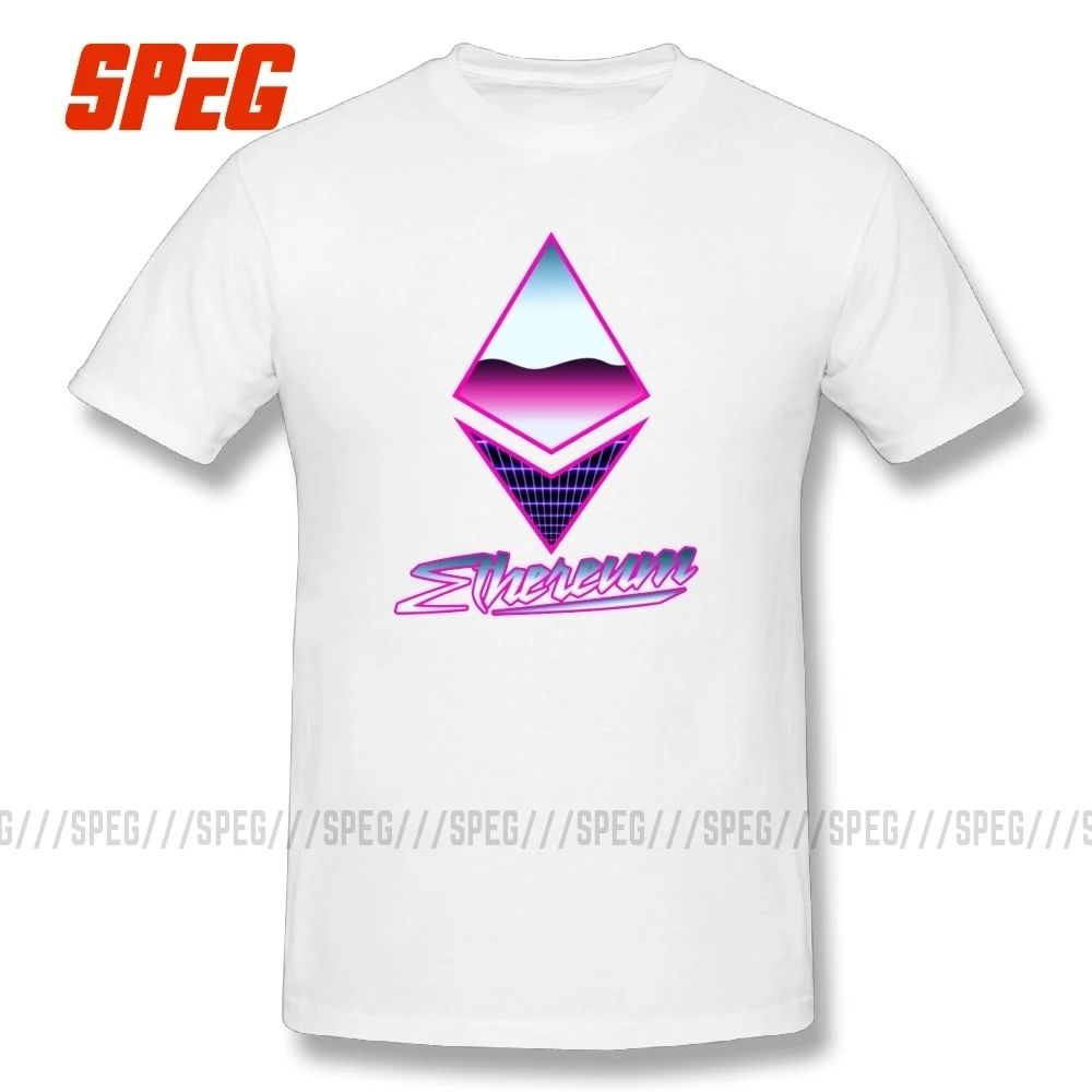 T Shirt Ethereum Currency Crypto Men's Print T-Shirts 2018 Fashion Tee 100% Cotton O Neck Short Sleeve Newest |