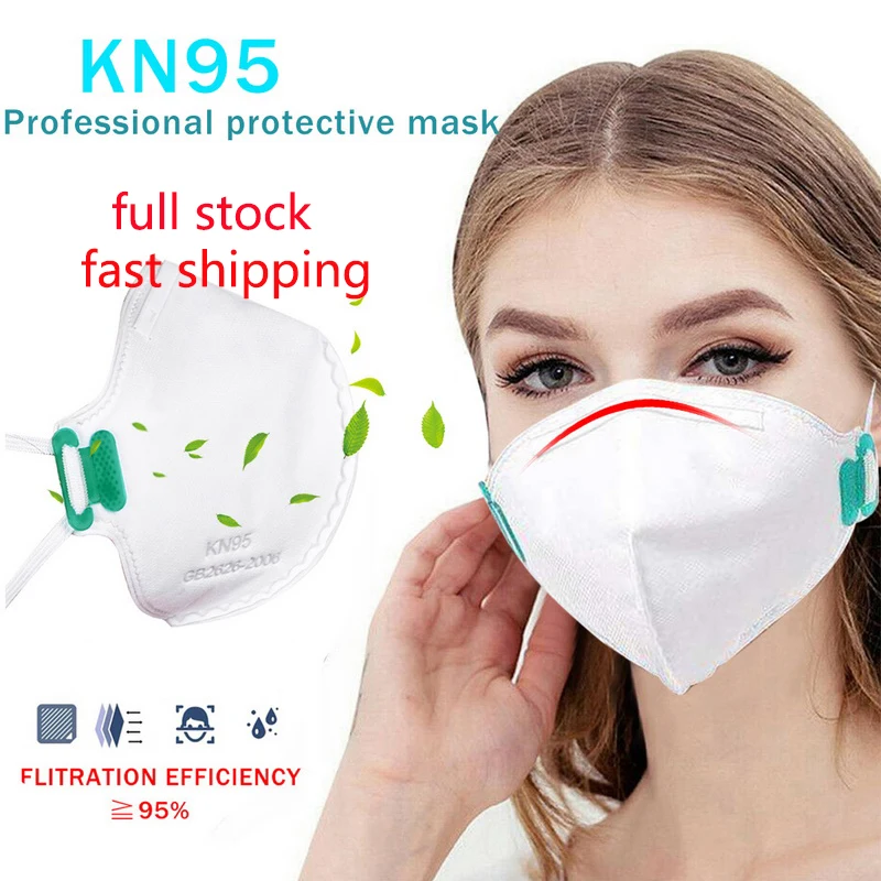 

KN95 Mask Anti Dust Disposable Protective Masks Mouth Face Mask KN95 hight Level Filtration Mouth Dust Masks Fast Ship