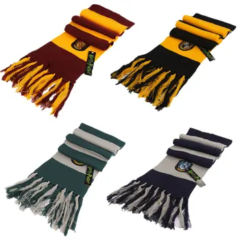 

Halloween New Scarf Hermione Scarves Cap Necktie Potter Gryffindor Slytherinn Ravenclaw Hufflepuff Scarf Cosplay Costume