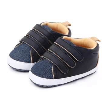

New Baby Boy Shoes for Girl Canvas Sole Soft Solid Footwear For Newborns Toddler Crib Moccasins 3 Colors Available