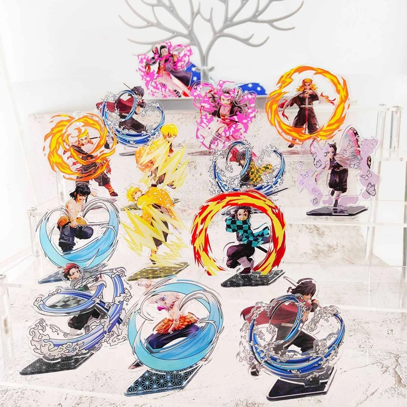 Demon Slayer Kimetsu No Yaiba Kamado Tanjirou Nezuko Kanawo Zenitsu Inosuke Giyuu Acrylic Stand Figure Model Toys