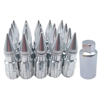 

20PCS/PACK M12X1.5 Aluminum Racing Wheel 79MM Lug Nuts With Key For
